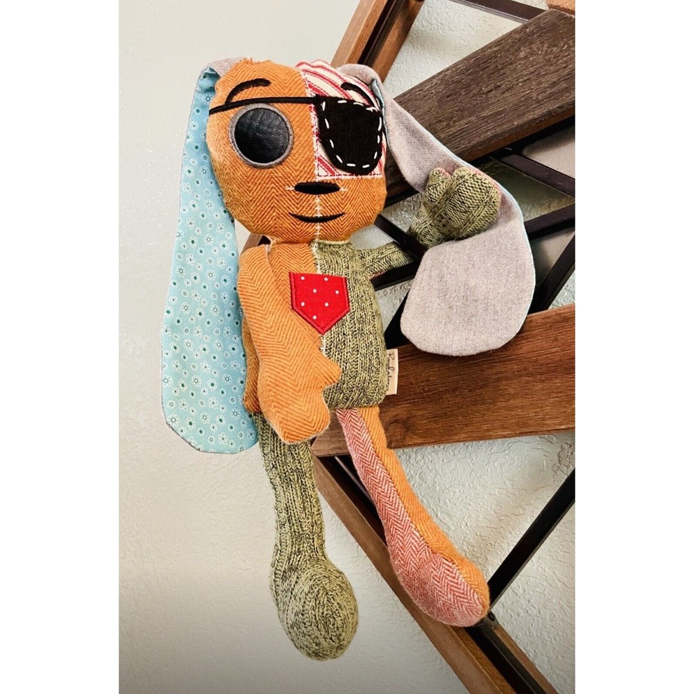 Handmade Lost Ollie Doll Plush toy with bell eye patch Star in pocket Sp… - Picture 5 of 7